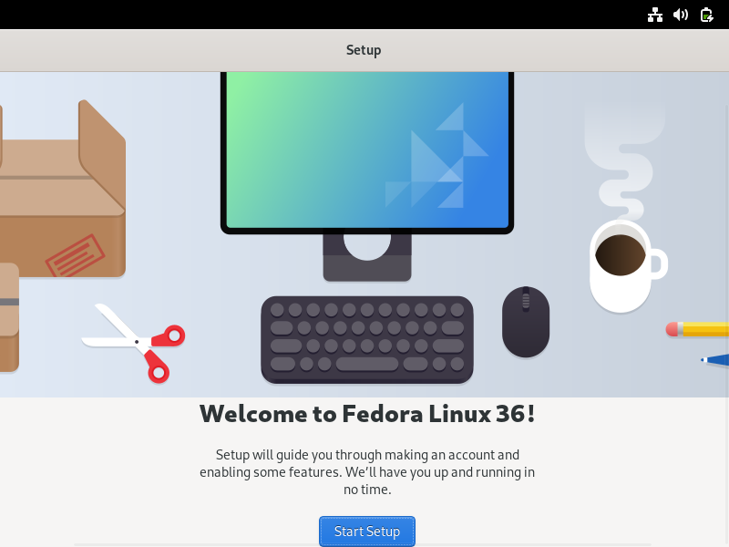 Start-Setup-Fedora-36-Linux