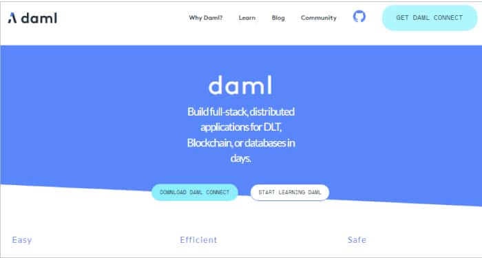 Figure 3: Official portal of DAML
