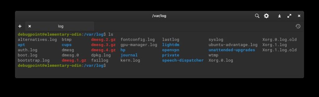 如何在 Linux 中实时监控日志文件（桌面和服务器）,log files in var-log,第1张