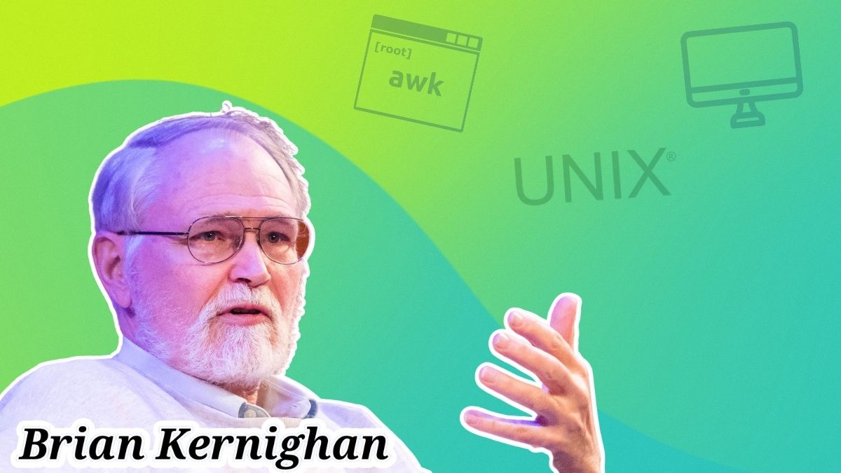 这位 80 岁的计算机科学家曾提出 “Unix” 这一名字，在 AWK 代码中加入了 Unicode 支持