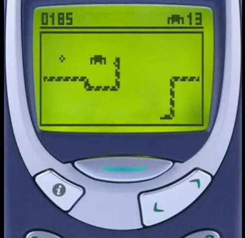 Nokia 3310 中的旧版贪吃蛇游戏