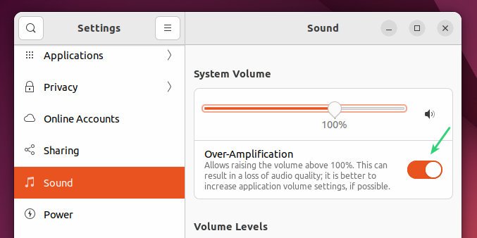 在 Ubuntu 中提升音量超过 100%