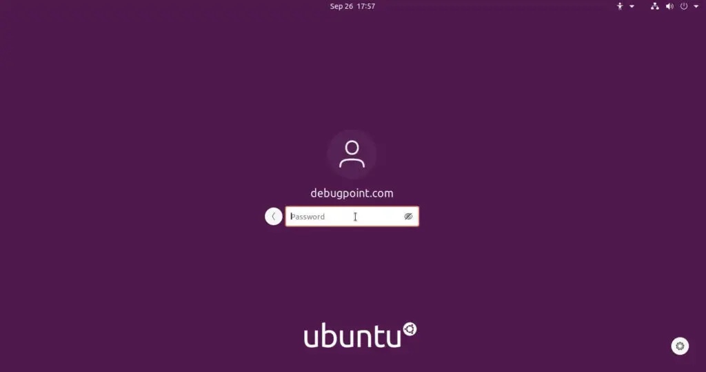 Ubuntu 登录屏幕 – 在更改前