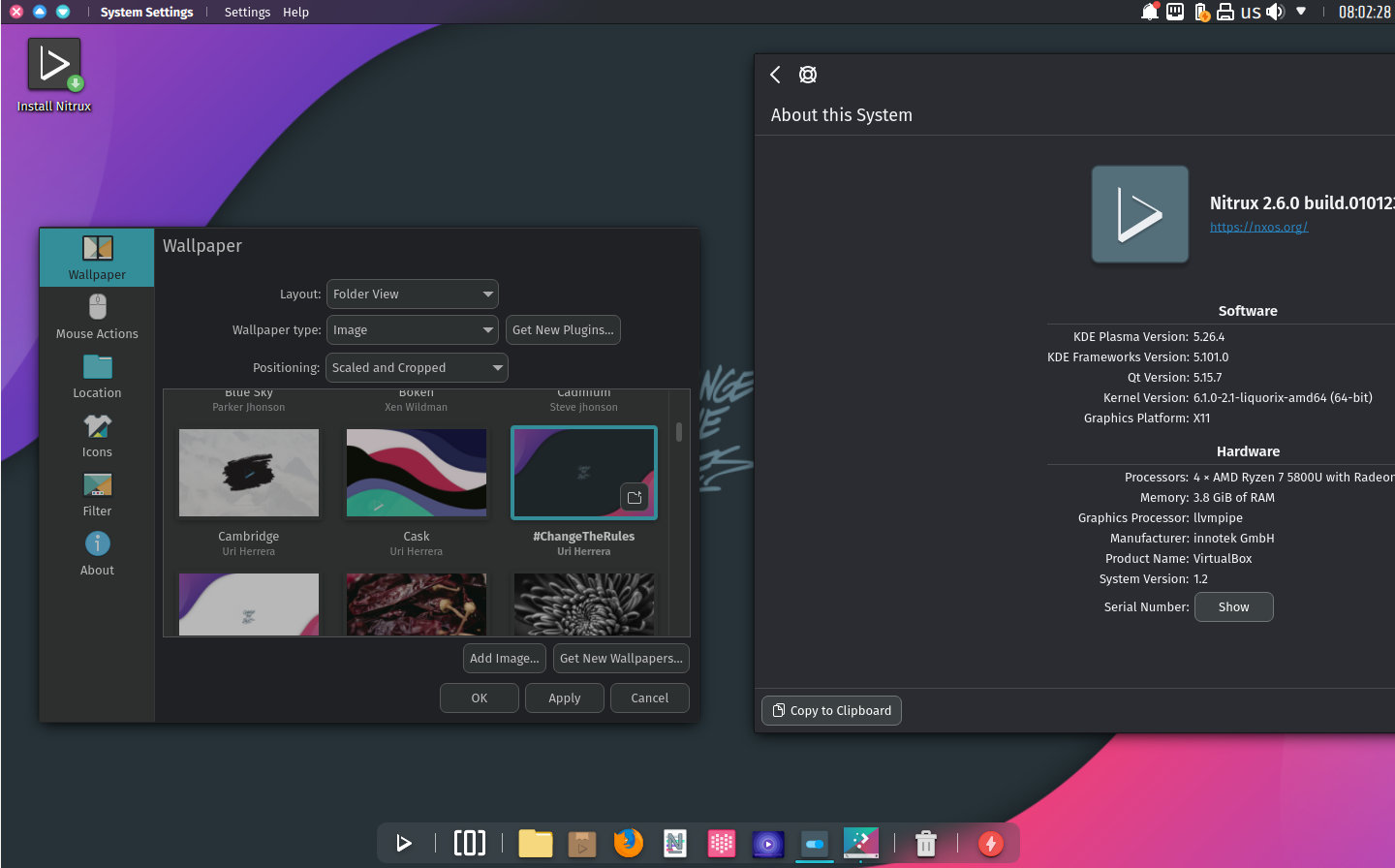 Nitrux 2.6.0 Desktop
