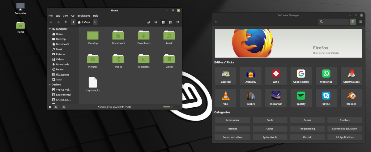 Linux Mint 首选项