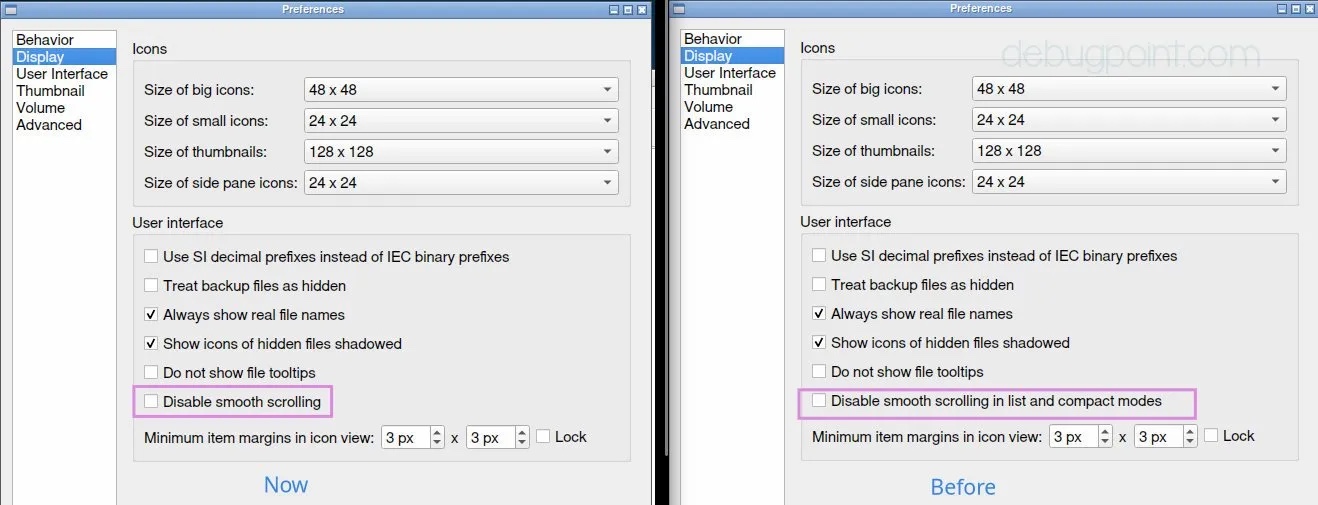 LXQt 1.3.0 文件管理器更改以实现平滑滚动