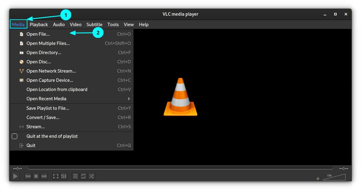 Open File in VLC