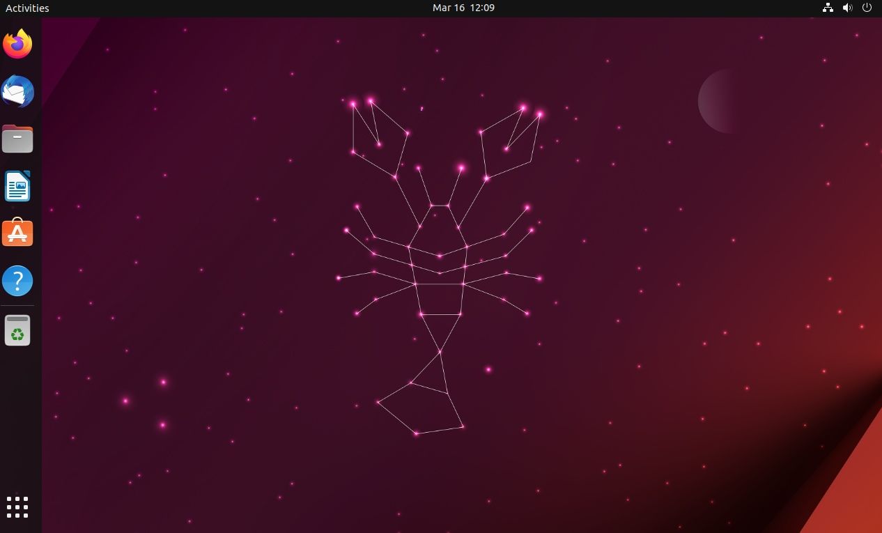 Ubuntu 23.04 主屏幕截图